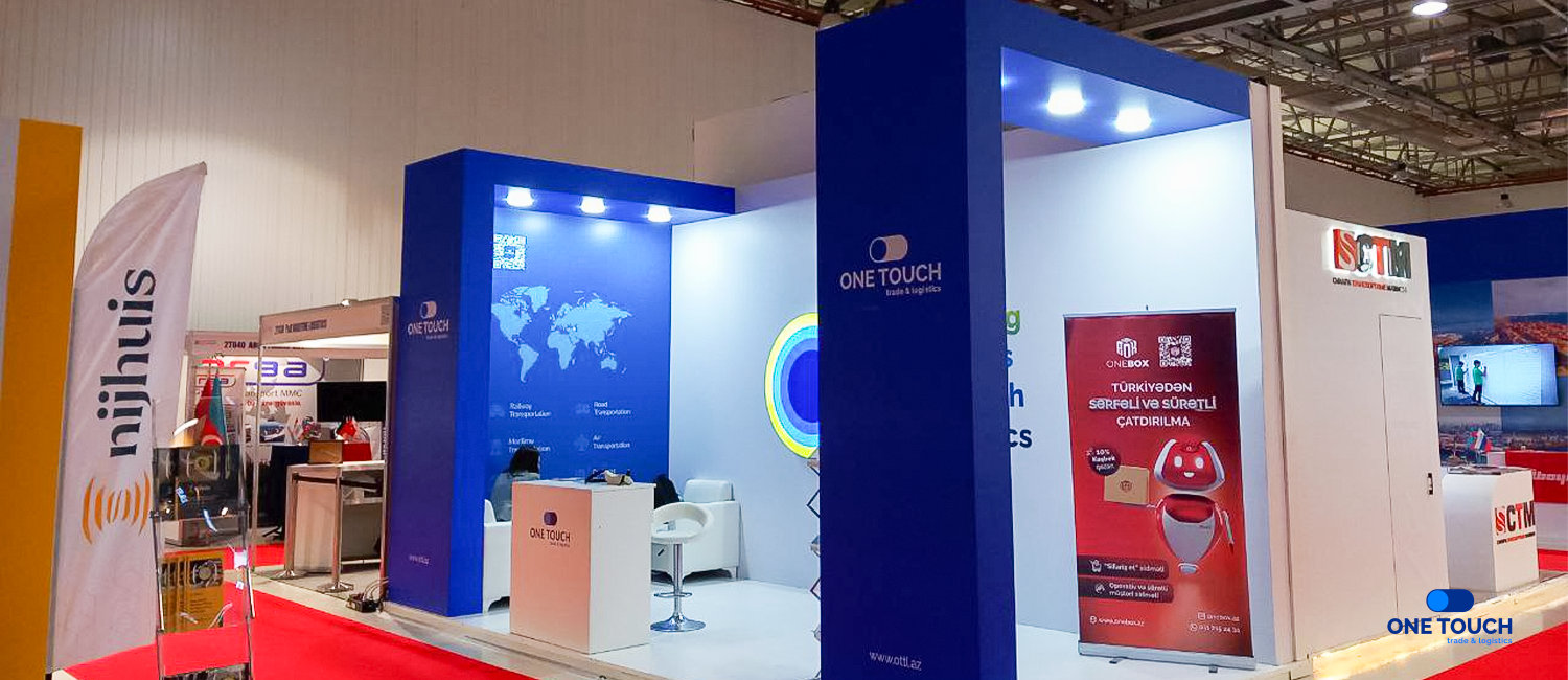 One Touch Trade and Logistics booth in the Caspian TransLogistica exhibition