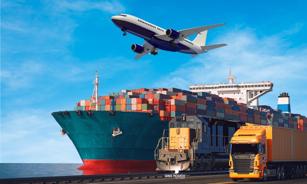 modes of transportation, ship, railway, trucks, airplane